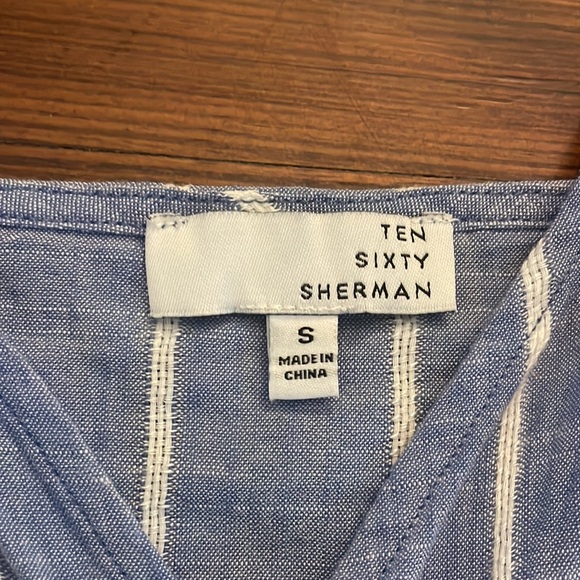 Ten Sixty Sherman Cross tie tank top - Picture 2 of 3